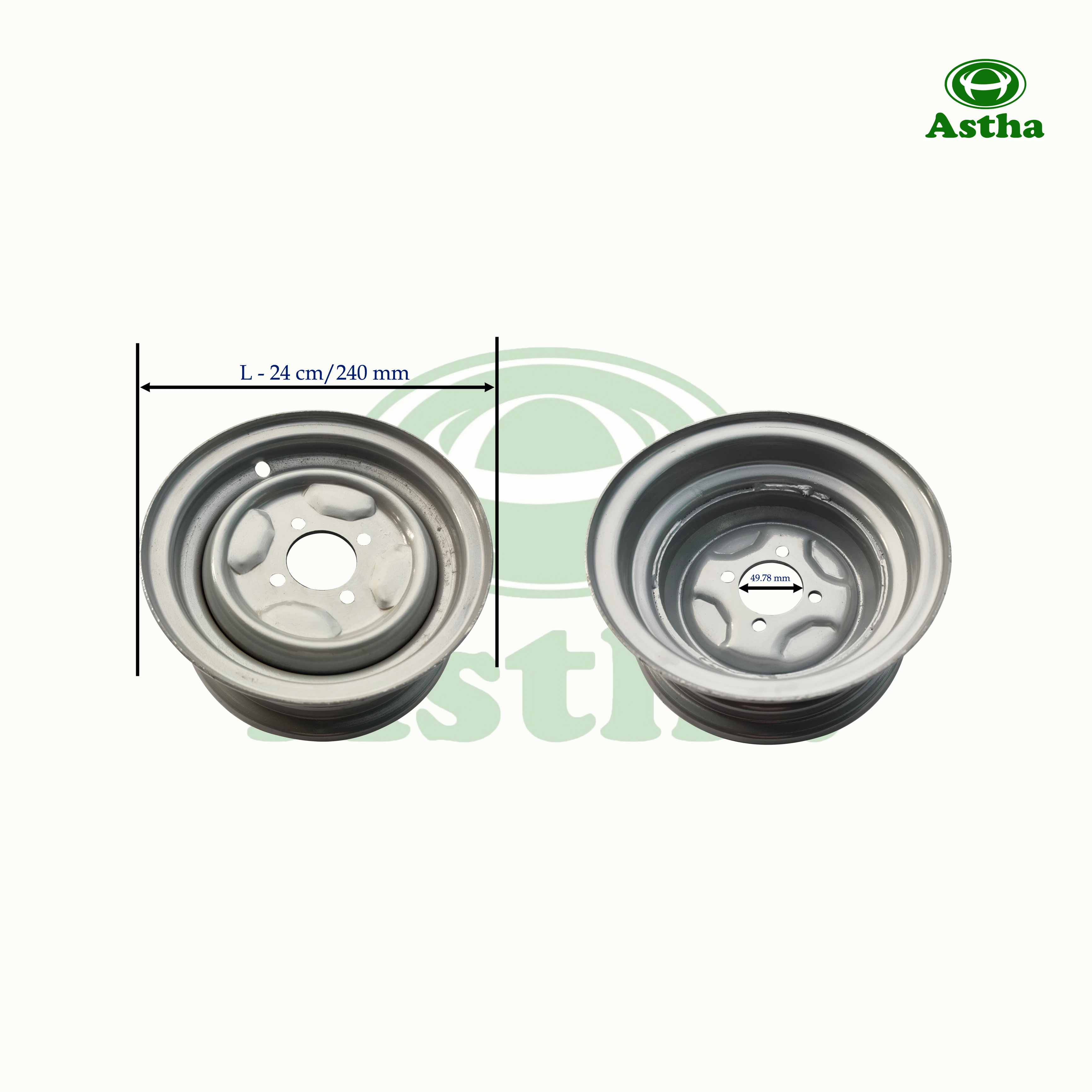 Wheel Rim Heavy Dhalai (400X8) 3W TVS King 4St